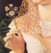 BARTOLOMEO VENETO Alleged portrait of Lucrezia Borgia oil